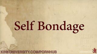 An alternative girl shows how to practice self-bondage in this hot tutorial