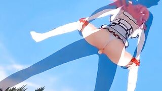 Hentai with Flare Arlgrande getting fucked for the first time in POV