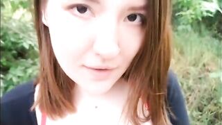 A hot girl met a guy in the street and had sex with him