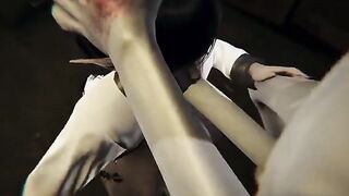 SCP-096 breach containment allows fucking of busty girl in 3D