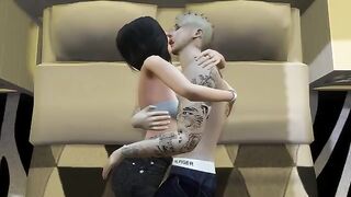 3D Hentai - The erotic adventures of Justin and Selena in 3D