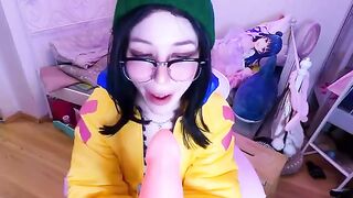 The ljoy from Valorant gets wild and fucks a big dildo passionately
