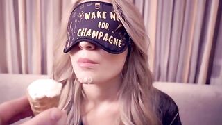 A beauty got lost and received a cumshot in her mouth, showcasing a thrilling POV experience