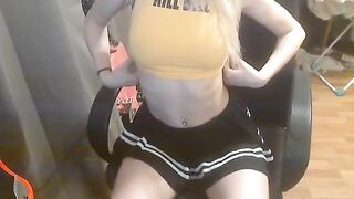 Schoolgirl fucks with her boyfriend at home in this steamy homemade video