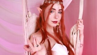 Cupid got his cock soaked with red slut's pussy on Valentine's Day