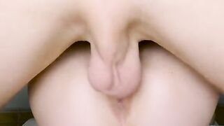 The guy made a mess on the pussy of the girl, who is amazing!