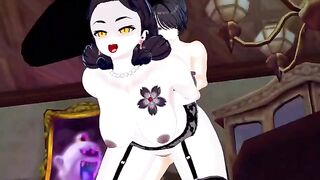 Lady Dimitrescu gets her pussy railed doggystyle in Resident Evil Village hentai