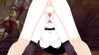 Lady Dimitrescu gets her pussy railed doggystyle in Resident Evil Village hentai