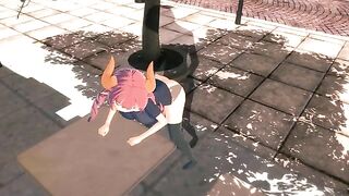 Kobayashi girl agrees to meet a mysterious and invisible companion