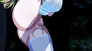 3D animation with a girl from Blue Exorcist series