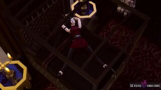 Ada Wong, a resident evil, gets caught by a police zombie girl and fucked hard