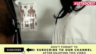 Doctor fucks two petite teen nurses in a hardcore threesome