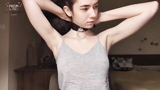 The cute schoolgirl is preparing for a BDSM sex casting session