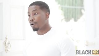 A black guy with a huge cock repairs something for the hot Italian Valentina Nappi