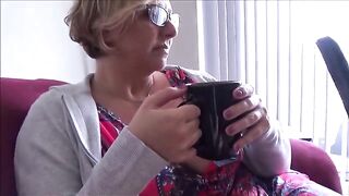 Step mom welcomes step son home with open arms