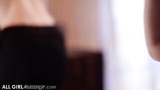 The masseuse can't take her hands off the client's pussy in this steamy scene