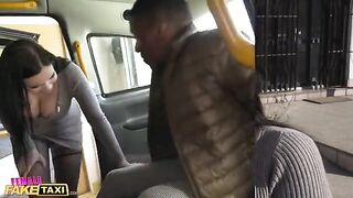 Fake taxi driver Sofia Lee, with huge natural boobs, gets fucked hard