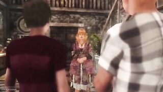 The Nasty Harry Potter meets Ginni, the sexy sister in a 3D hentai scene