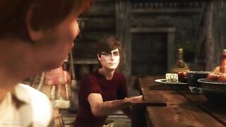 The Nasty Harry Potter meets Ginni, the sexy sister in a 3D hentai scene