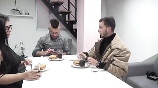 The boy passionately fucked his friend's pretty wife