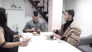 The boy passionately fucked his friend's pretty wife