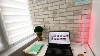 A stepmom caught her stepson jerking off with intimate photos of her