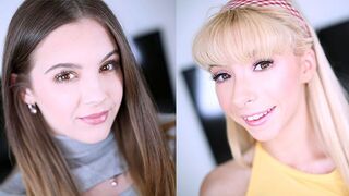 The cute girl Kenzie Reeves has an intense oral audition with Devon Green