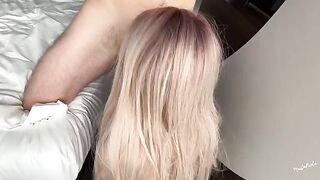 The guy came too early, but brought girlfriend to orgasm after cumshots