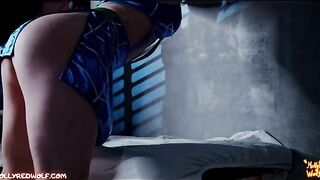 Jolyne Cujoh gets caught jerking off, MollyRedWolf makes a video