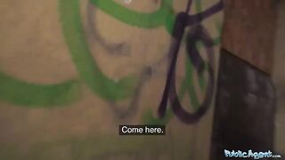 An 18-year-old babe knows how to fuck in the basement for cash