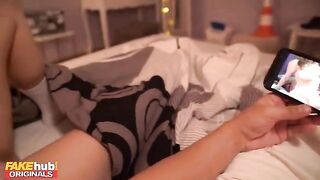 A stepbrother fucked his 19-year-old step sister with a nice ass