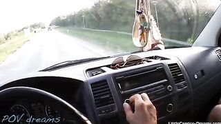 A guy picked up a girl in his car and fucked her there
