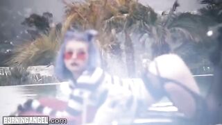 Goth Princess Arya Fae gets her asshole gapped hard for intense orgasms