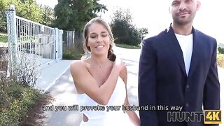 The husband cums watching his wife getting fucked by a stranger