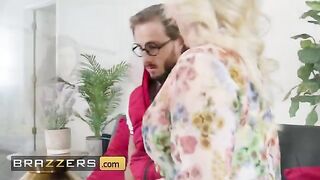 Morgan Taylor shows her neighbor the basics of kissing