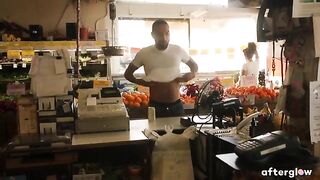 Pregnant woman Maxine Holloway has a passionate sex on the city streets