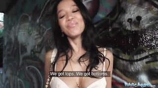 The natural model Asia Vargas is looking for a job and fortune in this steamy scene
