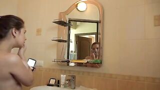 Morning wet pussy porn with a mature big tits star