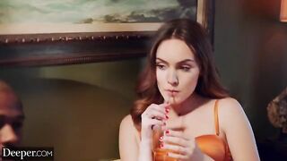 A sexy brunette named Freya gets her man's undivided attention in a steamy scene
