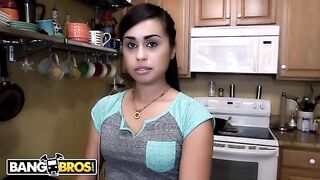 Latina maid Eva Saldana gets her client’s cock polished