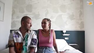 Couple Owiaks meet at the hotel for their first passionate encounter