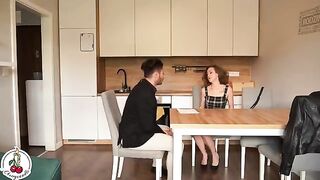 The pretty girl agreed to have sex to get a discount on rent