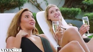 A dream foursome with Agatha, Freya, and Lika, brought to life by Vixen