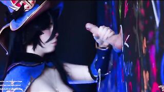 Mona Astrologer fucks through a glory hole to pay her debts in this steamy scene