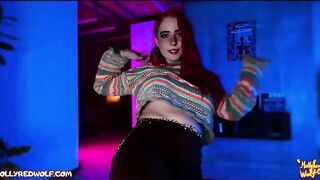 The insatiable hippie girl MollyRedWolf is at your house