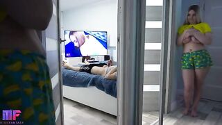 Spying for daddy part 2 with stepdaughter