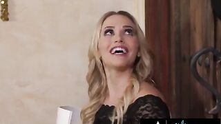 A desperate woman is ready to do anything to get a job in a prestigious company