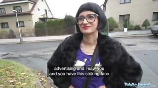 Public Agent: French babe Candy Scott gets her pussy stuffed with cash