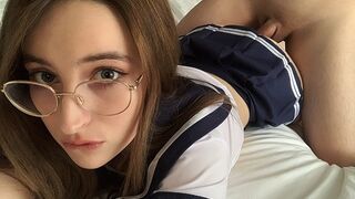 A stepsister shooting a home video after graduation - BellaMurr