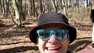 Vlog Chihuahua. A day with Kleomodel ended with outdoor action in the woods
